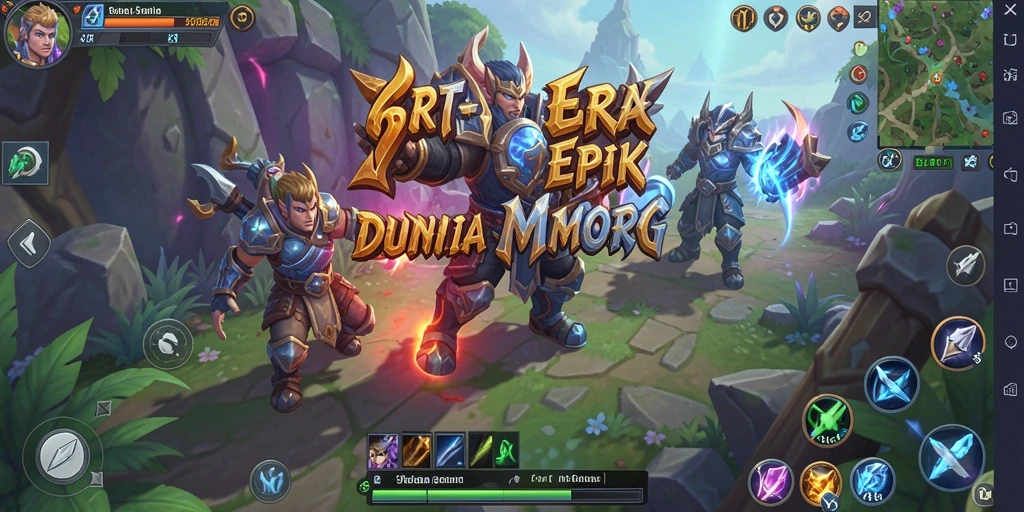 Gameplay mendalam dalam dunia MMORPG yang menarik.