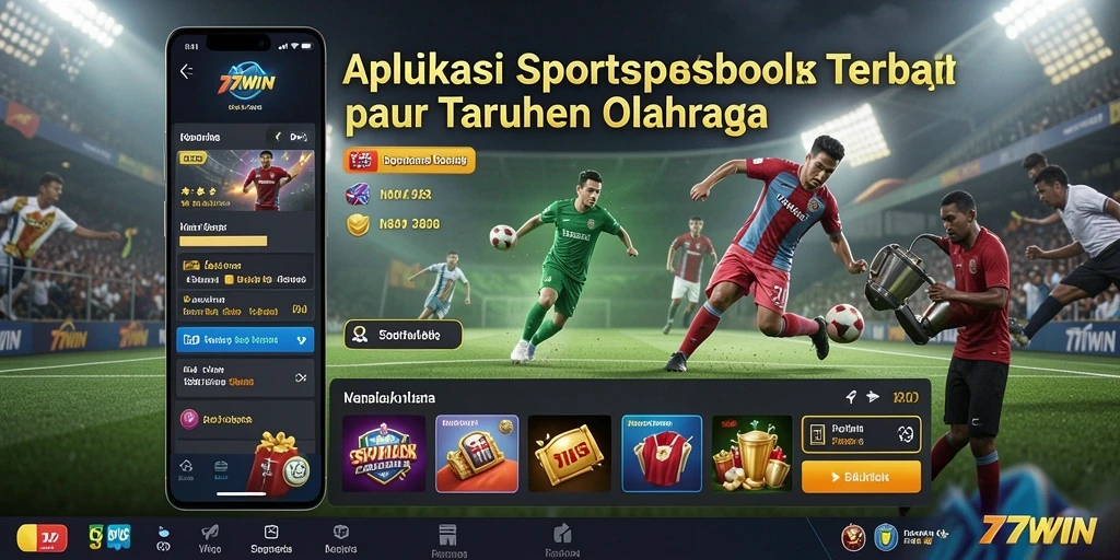 Menampilkan tampilan antarmuka taruhan olahraga di 77WIN.