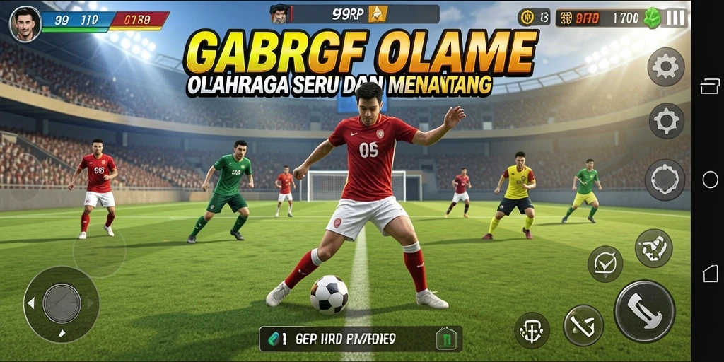 Tampilan gameplay 99RP menampilkan aksi olahraga mendebarkan.
