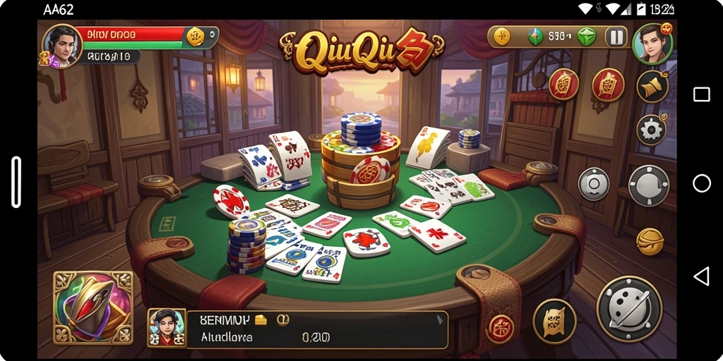 Menampilkan gameplay seru dari QiuQiu di AA62.