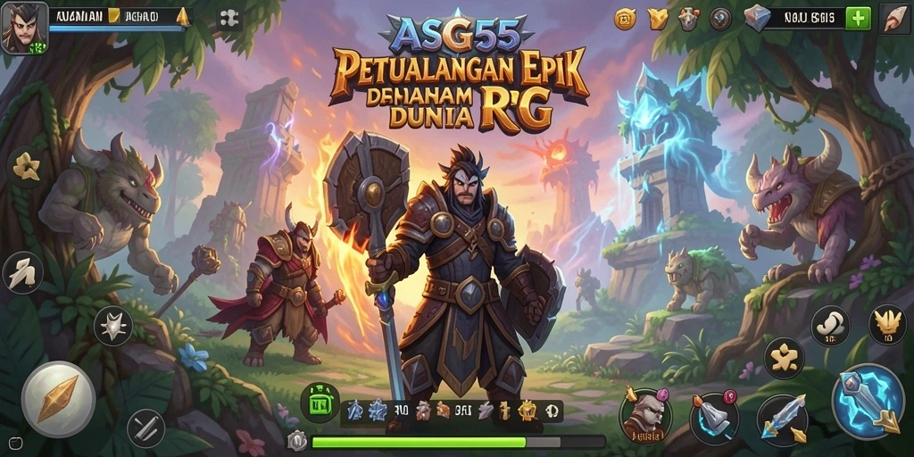 Tampilan gameplay menampilkan petualangan seru dalam dunia RPG yang menakjubkan.