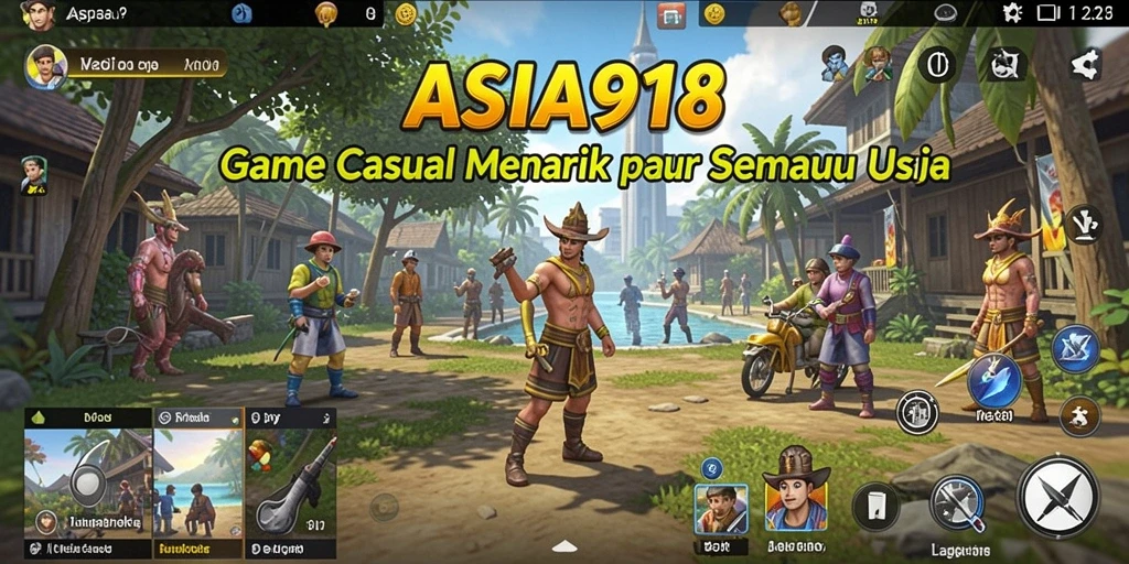 Screenshot ASIA918 menampilkan gameplay santai yang menarik.