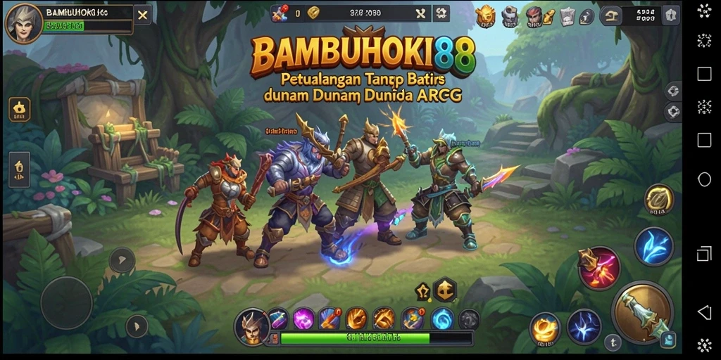 Tampilan gameplay ARPG yang mendebarkan dari BAMBUHOKI88.