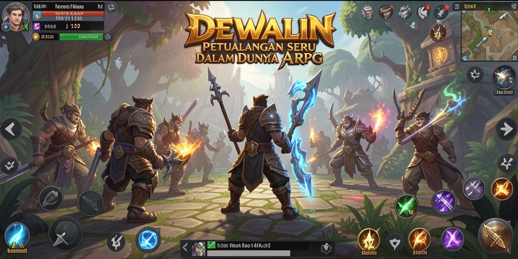 Tampilan menawan dari gameplay seru DEWALIN dengan pertarungan mendebarkan.