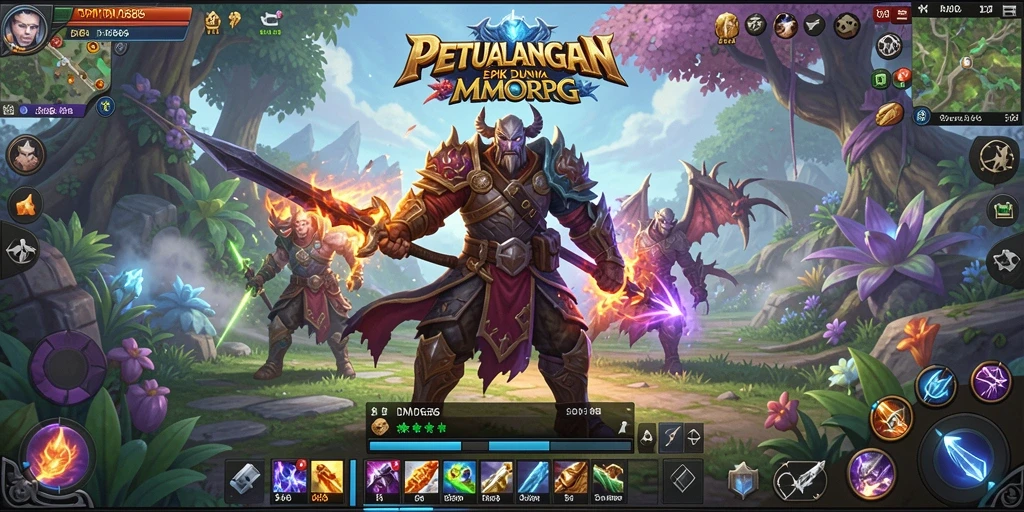 Tangkapan layar DMD686 menampilkan aksinya yang mendebarkan dalam game MMORPG.