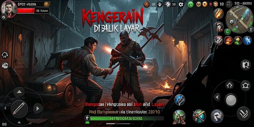 Tampilan gameplay <strong>DYO1</strong> dengan suasana Horror yang menegangkan.
