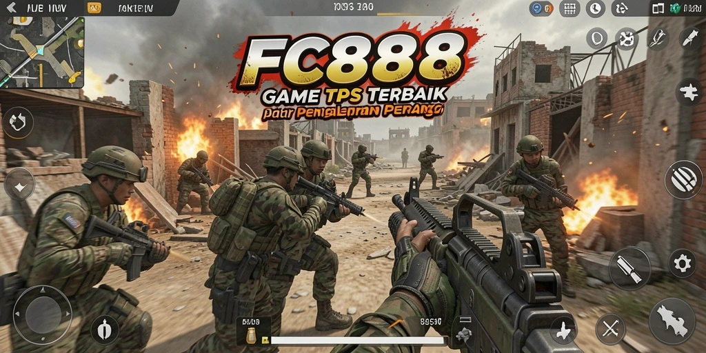 Tampilan gameplay FC888 yang mendebarkan dalam pertempuran TPS.