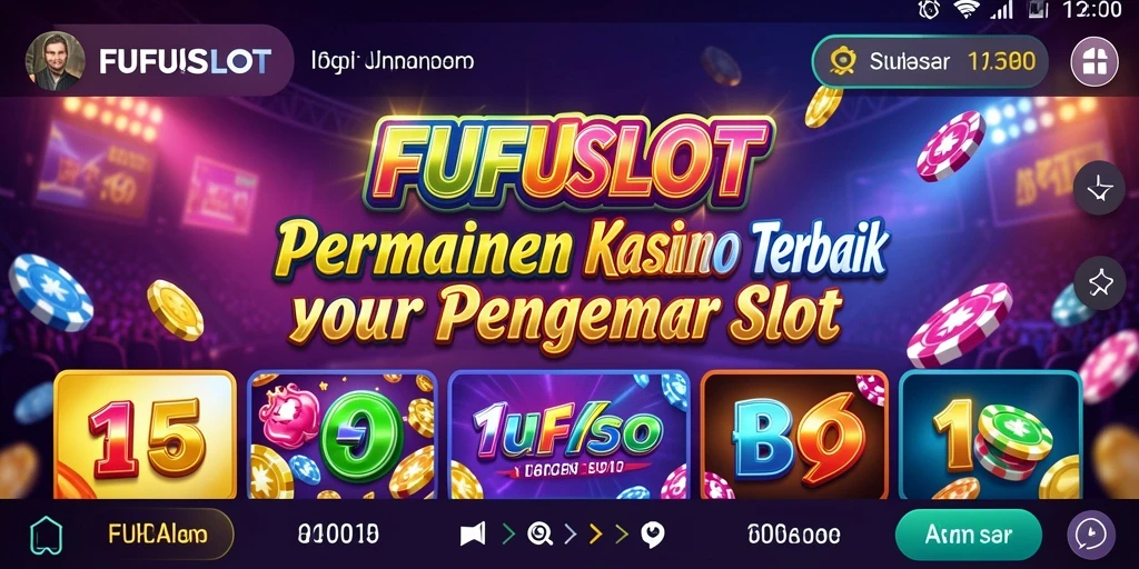 Tampilan gameplay seru di FUFUSLOT yang penuh warna.