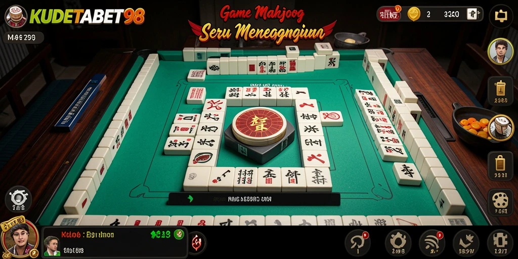 Tampilan screenshot utama KUDETABET98 menunjukkan keseruan bermain Mahjong.