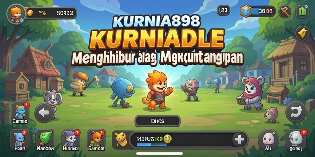 Tampilan gameplay menarik dari KURNIA898 dengan fitur Idle yang menghibur.