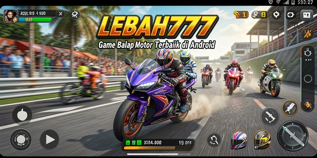 Tampilan gameplay LEBAH777 yang menegangkan dan realistis saat balapan.