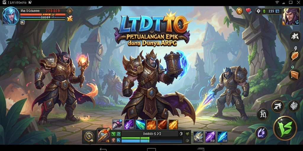 Tampilan gameplay menarik dari LTDTOTO yang menampilkan pertarungan ARPG.