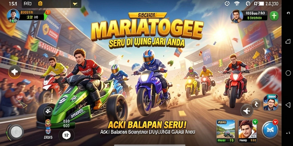 Tampilan menakjubkan dari balapan seru di MARIATOGEL.