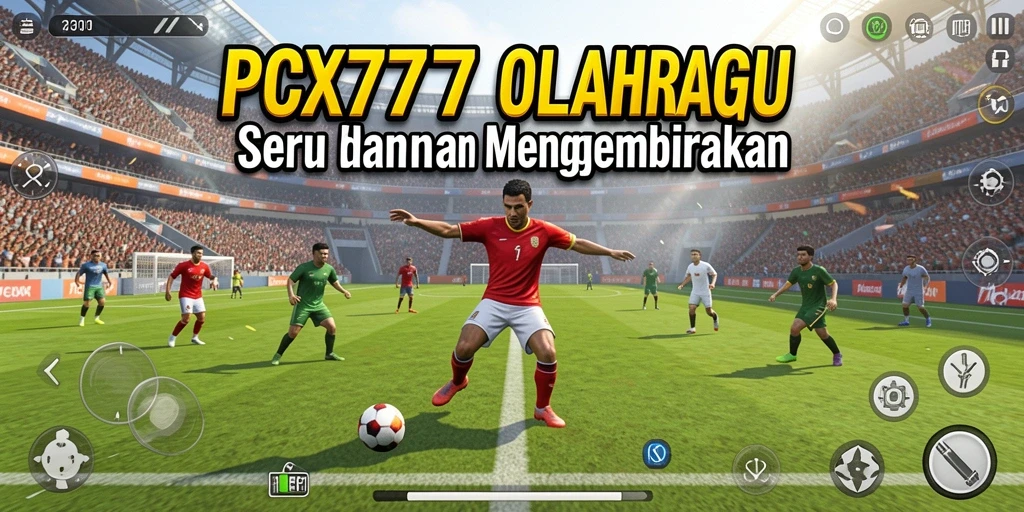Screenshot gameplay PCX777 menampilkan aksi pertandingan yang seru.