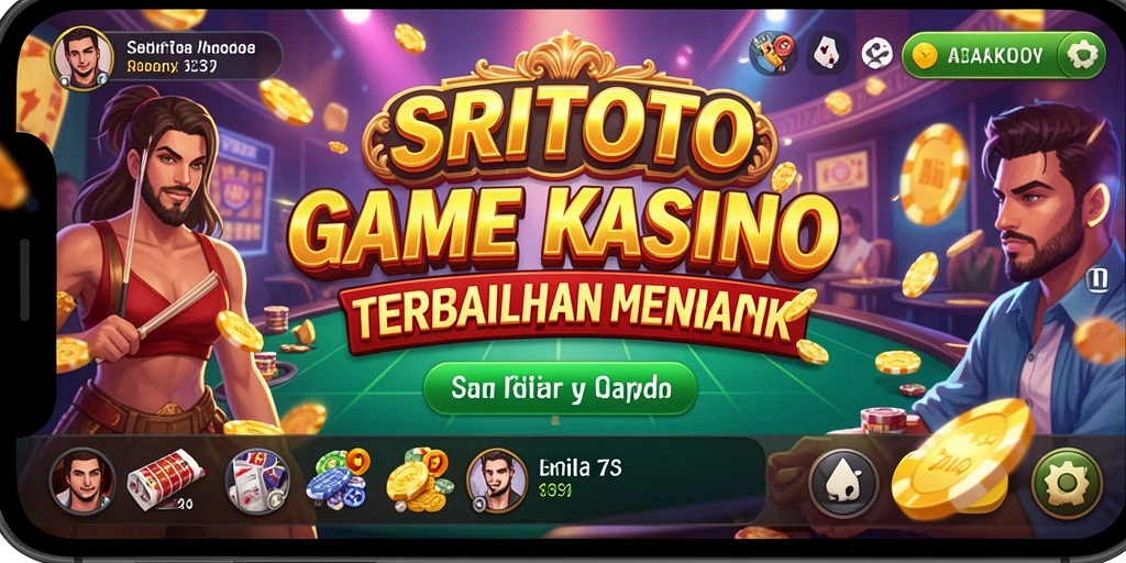 Tampilan gameplay SRITOTO dengan grafis menawan dan pengalaman kasino terbaik.
