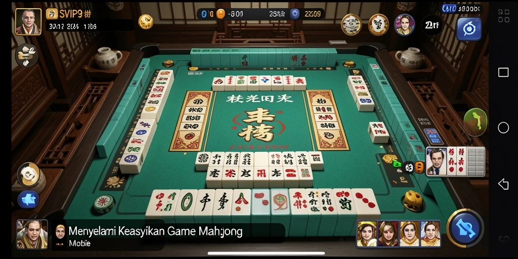 Tampilan gameplay menarik dari SVIP9 dalam permainan Mahjong.
